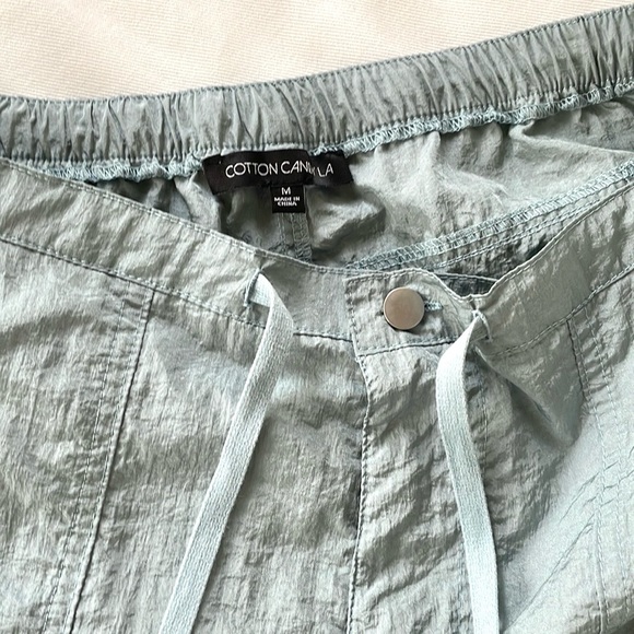 Cotton Candy LA Parachute Pants | Size M | Metallic dusty blue - Picture 3 of 5